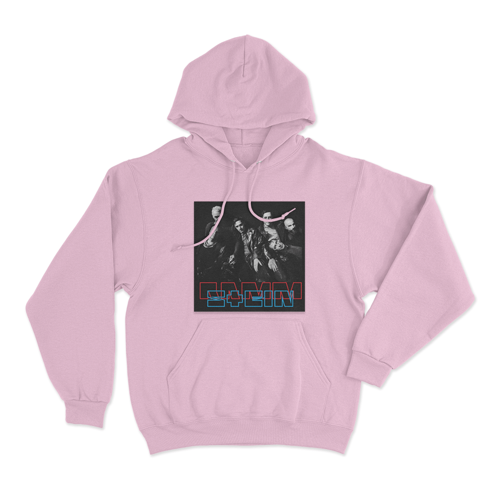 Rammstein Band Unisex Hoodie Pink Rammstein Band Unisex Hoodie Pink