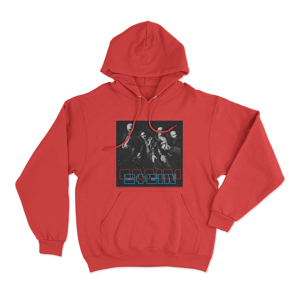 Rammstein Band Unisex Hoodie Red Rammstein Band Unisex Hoodie Red