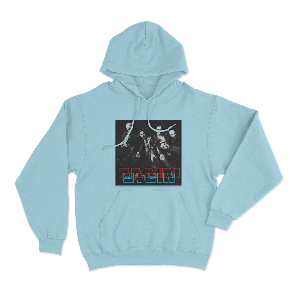 Rammstein Band Unisex Hoodie Sky Blue Rammstein Band Unisex Hoodie Sky Blue