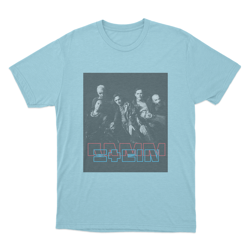Rammstein Band Unisex T Shirt Sky Blue Rammstein Band Unisex T Shirt Sky Blue