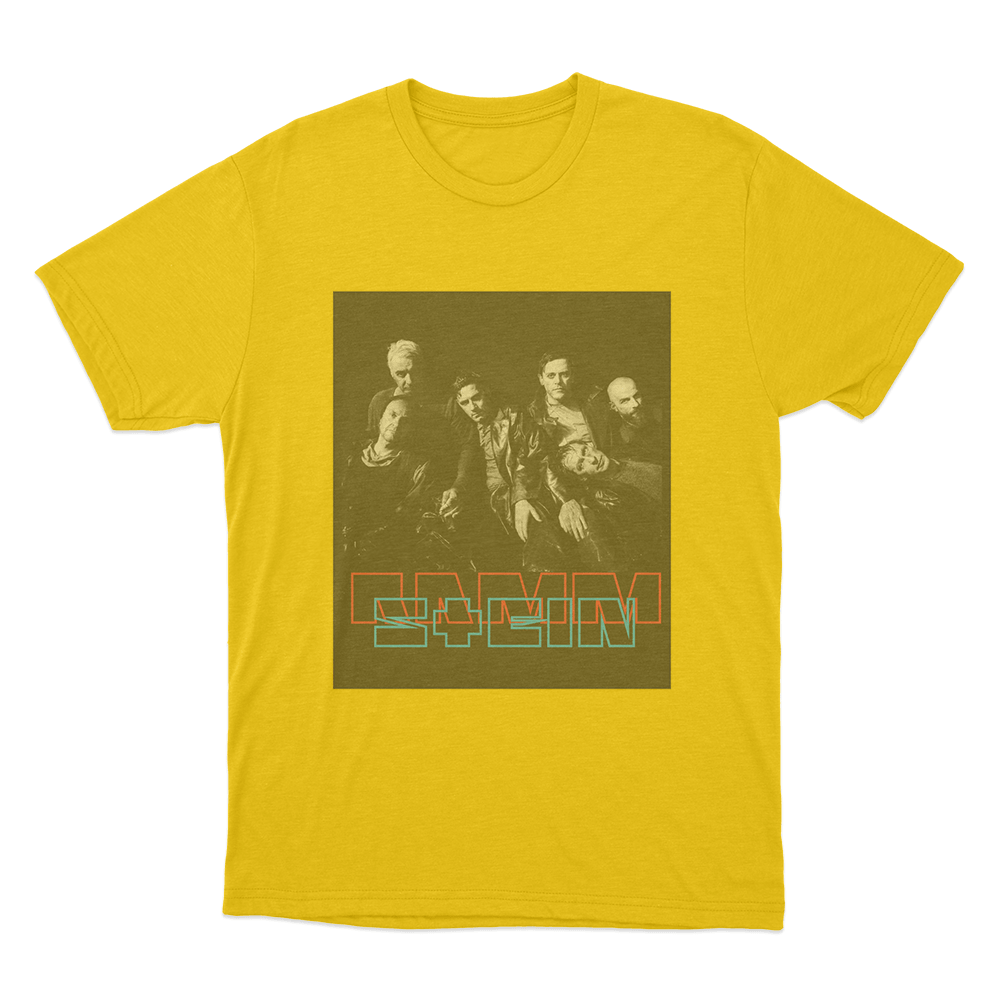 Rammstein Band Unisex T Shirt Yellow Rammstein Band Unisex T Shirt Yellow