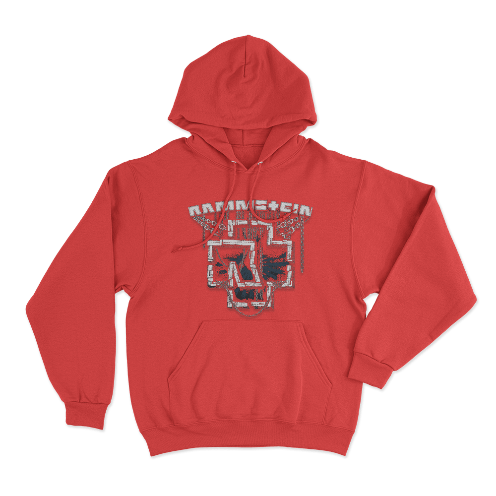 Rammstein In Ketten Unisex Hoodie Red Rammstein In Ketten Unisex Hoodie Red 1