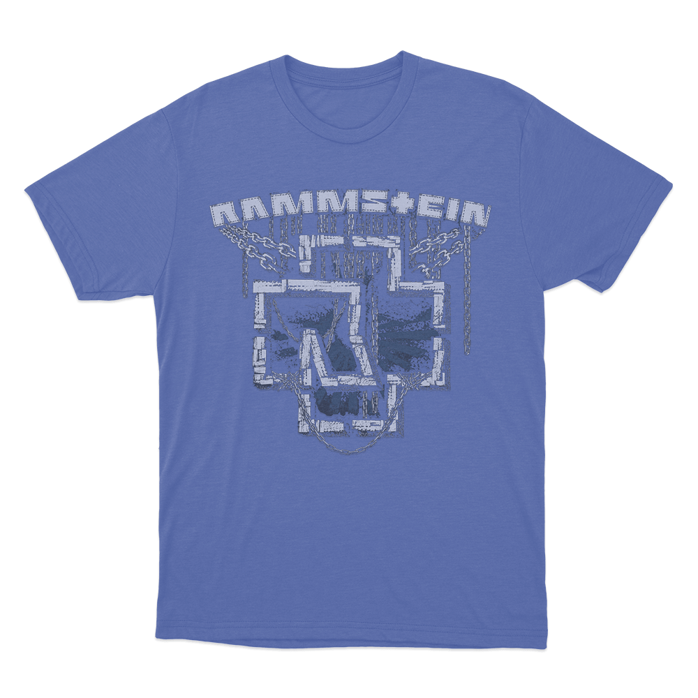 Rammstein In Ketten Unisex T Shirt Blue Rammstein In Ketten Unisex T Shirt Blue