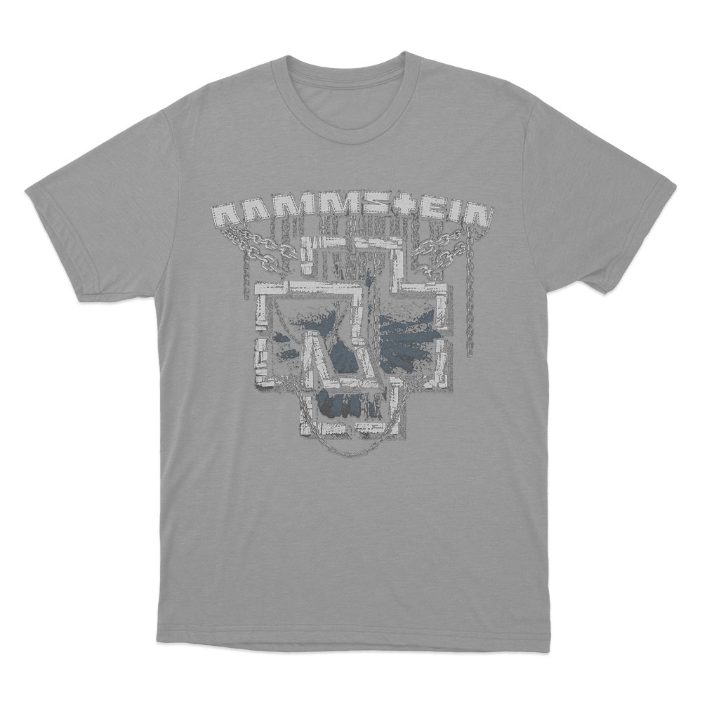 Rammstein In Ketten Unisex T Shirt Grey Rammstein In Ketten Unisex T Shirt Grey