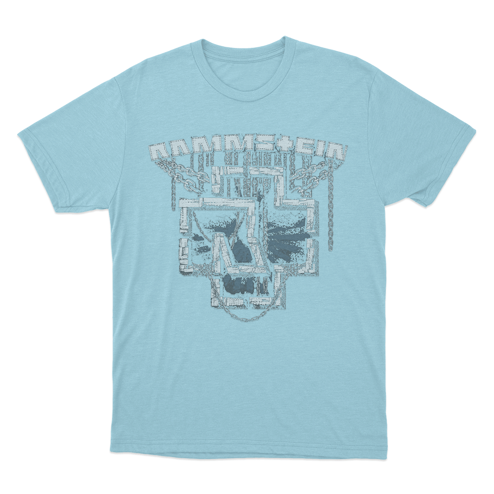 Rammstein In Ketten Unisex T Shirt Sky Blue Rammstein In Ketten Unisex T Shirt Sky Blue