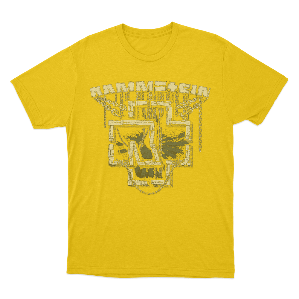 Rammstein In Ketten Unisex T Shirt Yellow Rammstein In Ketten Unisex T Shirt Yellow
