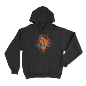 Rammstein Lava Logo Unisex Hoodie Black