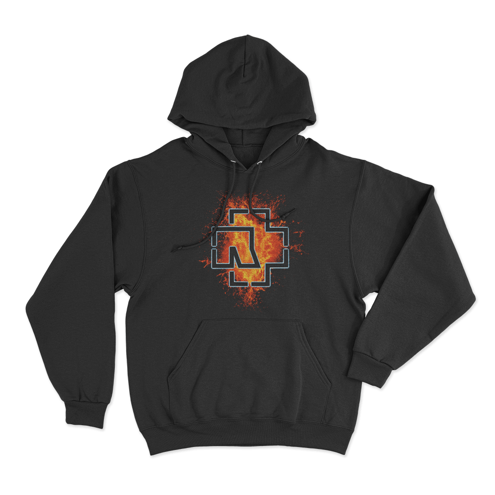 Rammstein Lava Logo Unisex Hoodie Black Rammstein Lava Logo Unisex Hoodie Black
