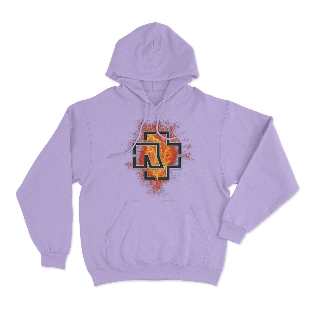 Rammstein Lava Logo Unisex Hoodie Purple Rammstein Lava Logo Unisex Hoodie Purple
