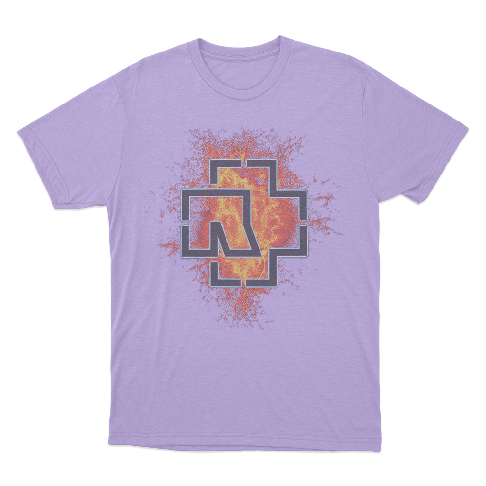 Rammstein Lava Logo Unisex T Shirt Purple Rammstein Lava Logo Unisex T Shirt Purple