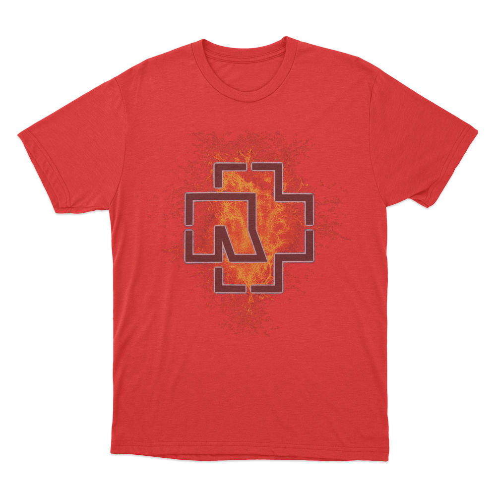 Rammstein Lava Logo Unisex T Shirt Red Rammstein Lava Logo Unisex T Shirt Red