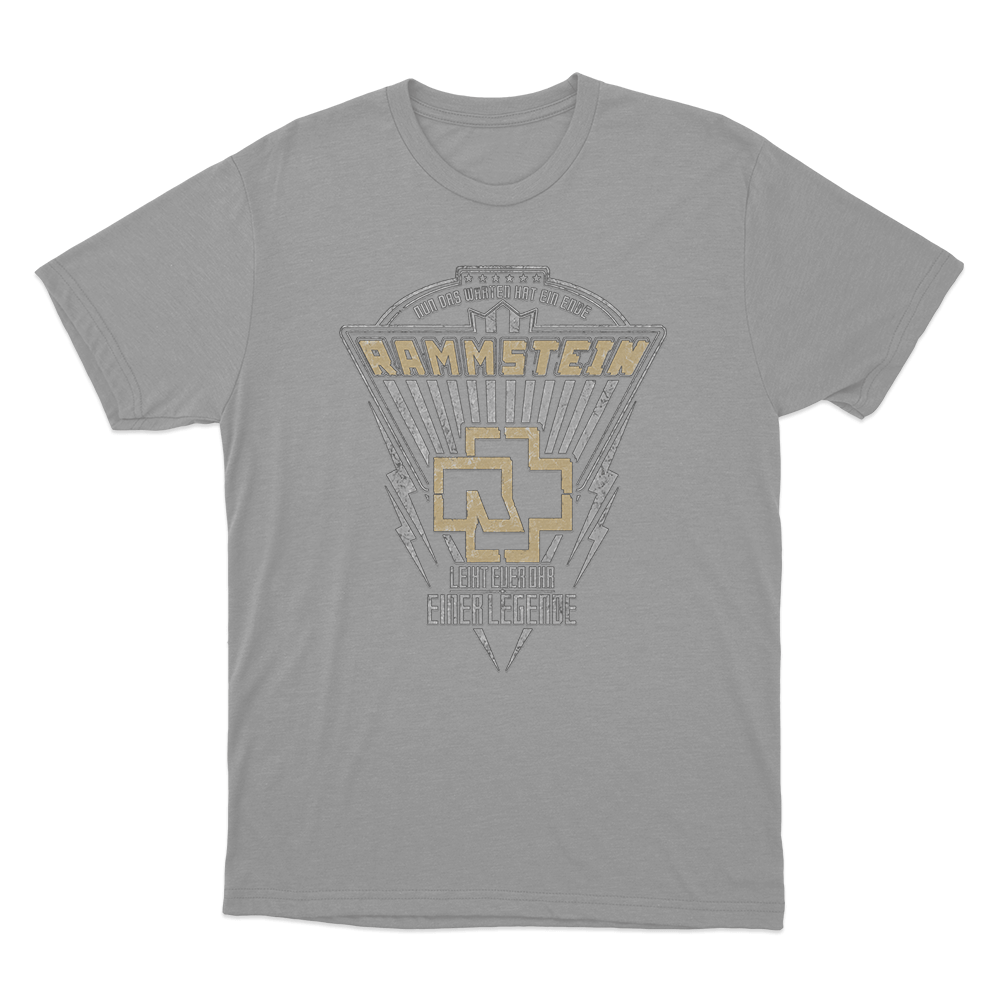 Rammstein Legende Unisex T Shirt Grey Rammstein Legende Unisex T Shirt Grey