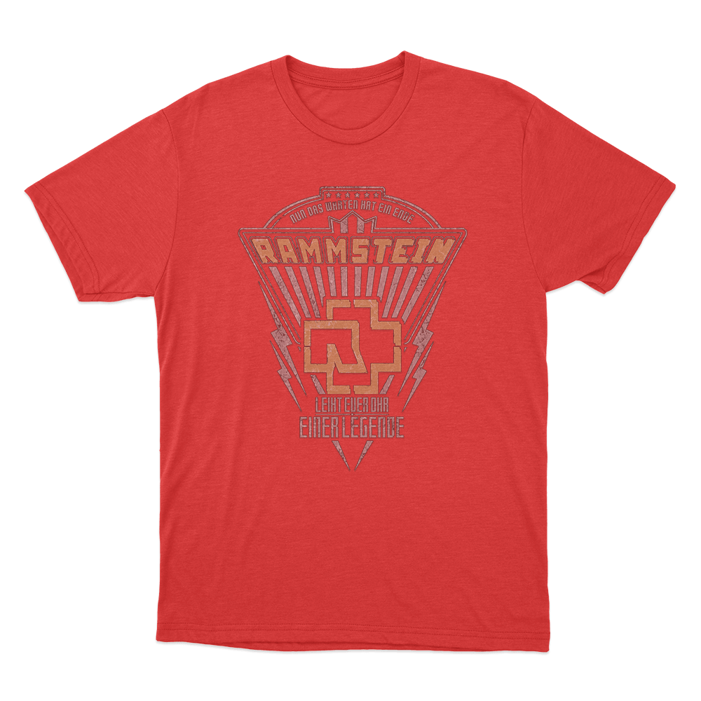 Rammstein Legende Unisex T Shirt Red Rammstein Legende Unisex T Shirt Red