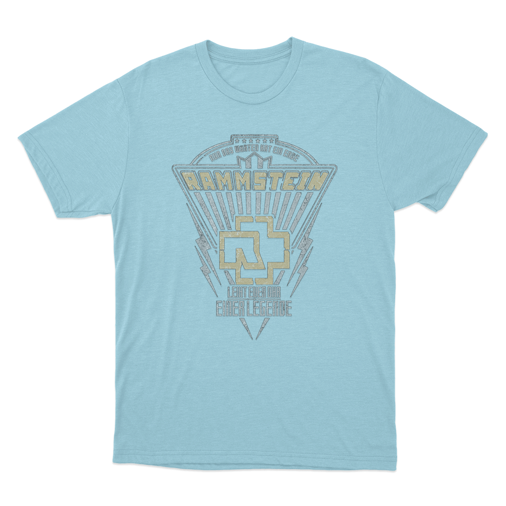 Rammstein Legende Unisex T Shirt Sky Blue Rammstein Legende Unisex T Shirt Sky Blue