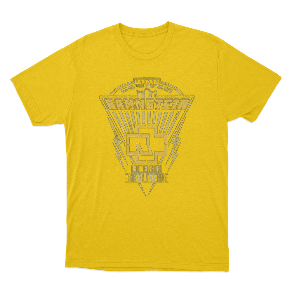 Rammstein Legende Unisex T Shirt Yellow Rammstein Legende Unisex T Shirt Yellow