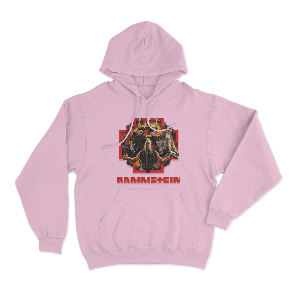 Rammstein Live Unisex Hoodie Pink Rammstein Live Unisex Hoodie Pink
