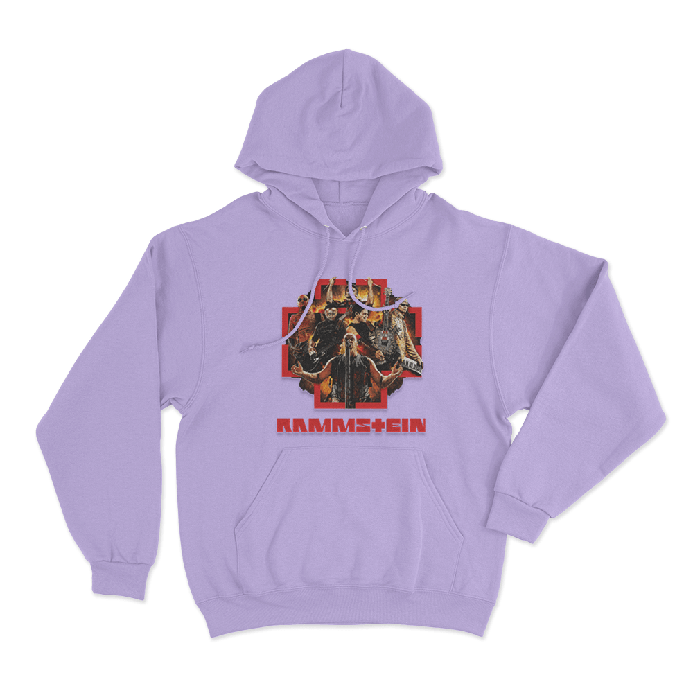 Rammstein Live Unisex Hoodie Purple Rammstein Live Unisex Hoodie Purple