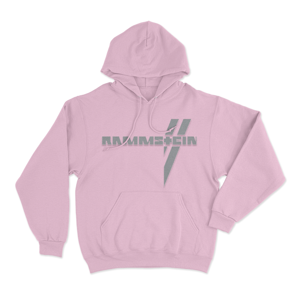 Rammstein Weiße Balken Unisex Hoodie Pink Rammstein Weise Balken Unisex Hoodie Pink
