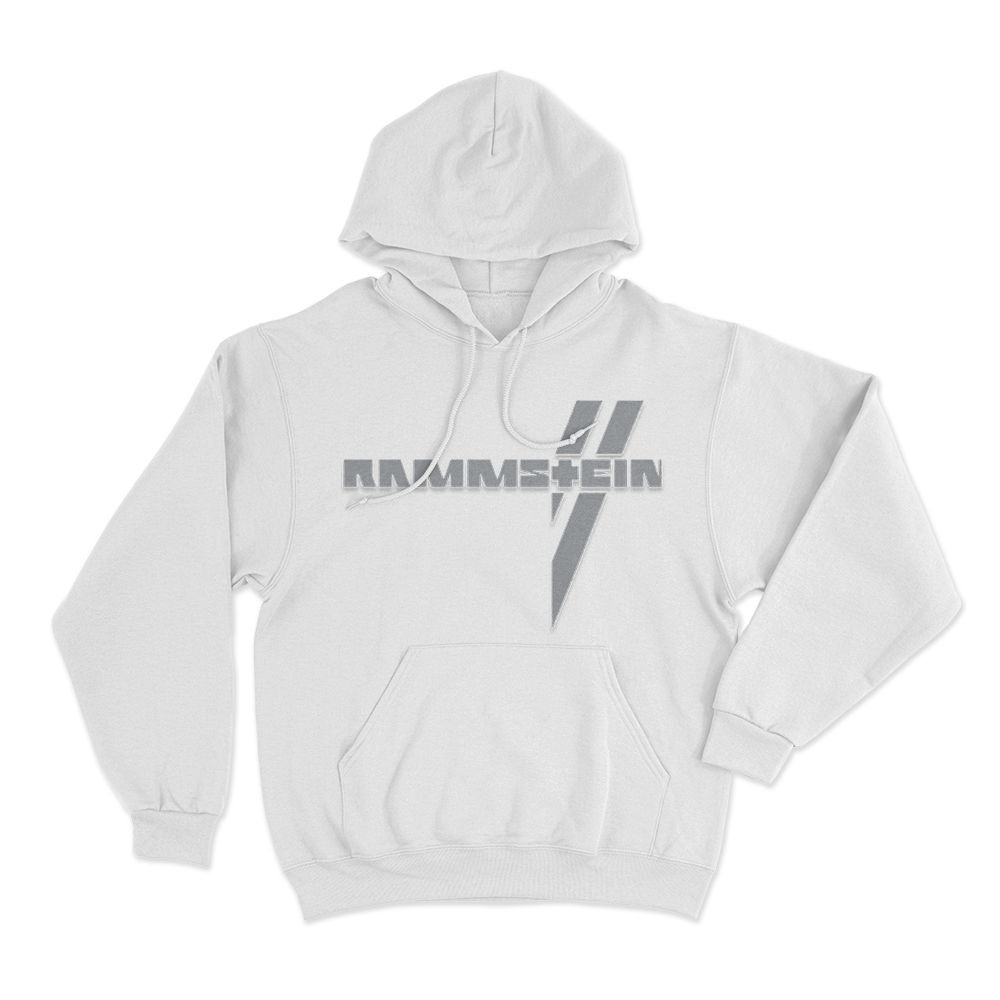 Rammstein Weiße Balken Unisex Hoodie White Rammstein Weise Balken Unisex Hoodie White