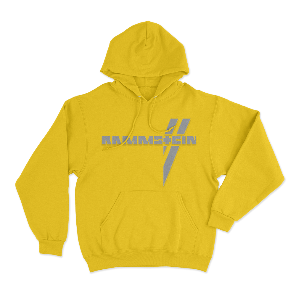 Rammstein Weiße Balken Unisex Hoodie Yellow Rammstein Weise Balken Unisex Hoodie Yellow